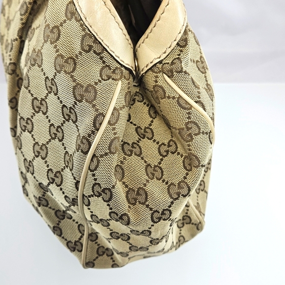 🎁GUCCI Sukey Medium Tote Bag Handbag GG Canvas MUST SELL! - Picture 6 of 16